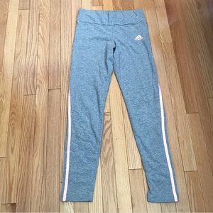 ADIDAS Athletic Cozy Leisure Pants Gray with Leg Stripes Size L Juniors